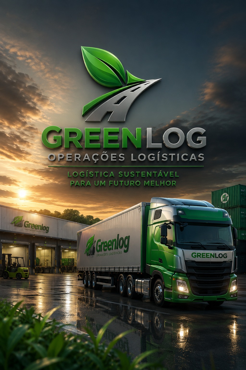 Frota GreenLog em operação logística